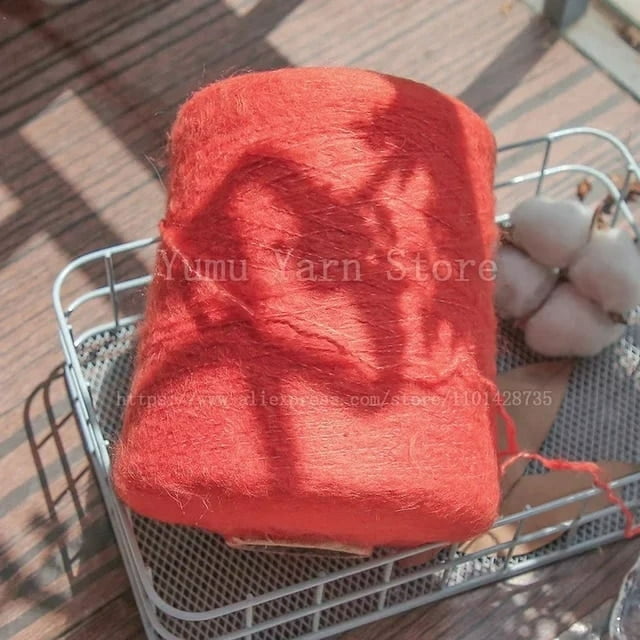 500G/PCS Super Soft Long Fluffy Hand Kninting Wool&Acrylic Mohair Yarns High Quality Threads For Crocheting DIY Scarf Sweater