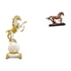 thumbnail image 1 of Figura de caballo de resina, estatua de escritorio, escultura de animal en miniatura, adorno coleccionable, arte moderno, decoración del hogar, adecua, 1 of 8