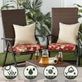 thumbnail image 3 of Greendale Home Fashions 17'' x 17'' Reversible Outdoor Throw Pillow, Set of 2, Stone, 3 of 5