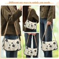 thumbnail image 4 of FORMRS Womens Shoulder Bag with Chain Strap Clutch Purse Cute Tote Handbag, Small Black Flowers, 4 of 7