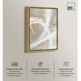 thumbnail image 2 of Silvered Spirals II Canvas Elegant Gold Abstract by Art Remedy, Gold Frame, 16" x 24", 2 of 7