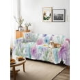 thumbnail image 3 of Colorful Spring Floral Couch Cover, Farmhouse Flowers Modern Botanical Art Sofa Cover Blanket for 1 Seat Cushion, Sectional Sofa Slipcover Furniture Protector for Living Room Bedroom 71''x91'', 3 of 9