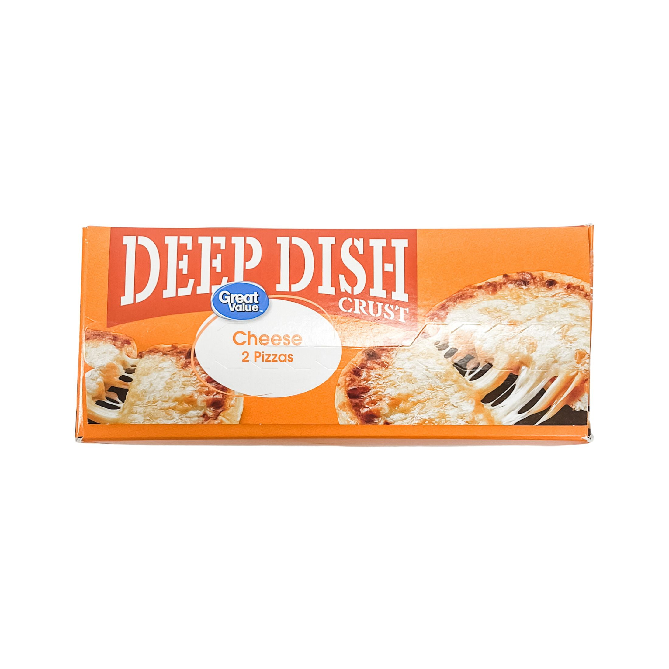 Great Value Deep Dish Cheese Pizza with Zesty Tomato Sauce, 11.2 oz, 2 Count (Frozen)