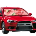 thumbnail image 2 of Kdxio Refreshing Watermelon Slices Print Front Windshield Sun Shade,Folding Auto Sunshade for Car Truck SUV-Medium, 2 of 5