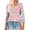 Pink Tops for Women_r, variant on CYMMPU Women's Basic Tees Tunic Tops Vintage V-Neck Business Work Blouses Floral Printed 3/4 Length Sleeve Swing Shirts Summer Fall 2025 Clothes Pink L