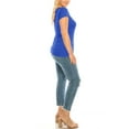 thumbnail image 2 of Women's Plus Size Casual Short Sleeve V-Neck Basic T-Shirt Top, 2 of 3