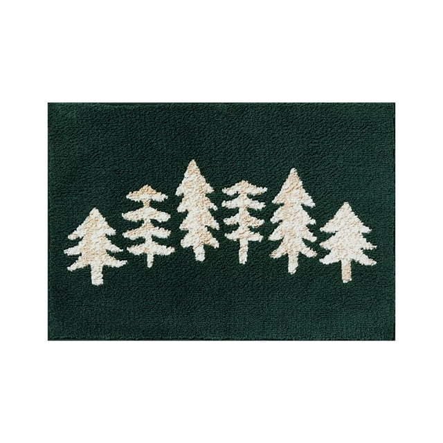 asddcavvf Christmas Tree Mat with "Merry Christmas" Lettering – Festive Home Floor Mat Blankets Throw Throw Blanket Soft Knit Blankets And Throws
