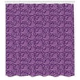 thumbnail image 3 of Ambesonne Purple Paisley Shower Curtain, Floral Motif Damask, 69"Wx75"L, Purple Fuchsia, 3 of 3