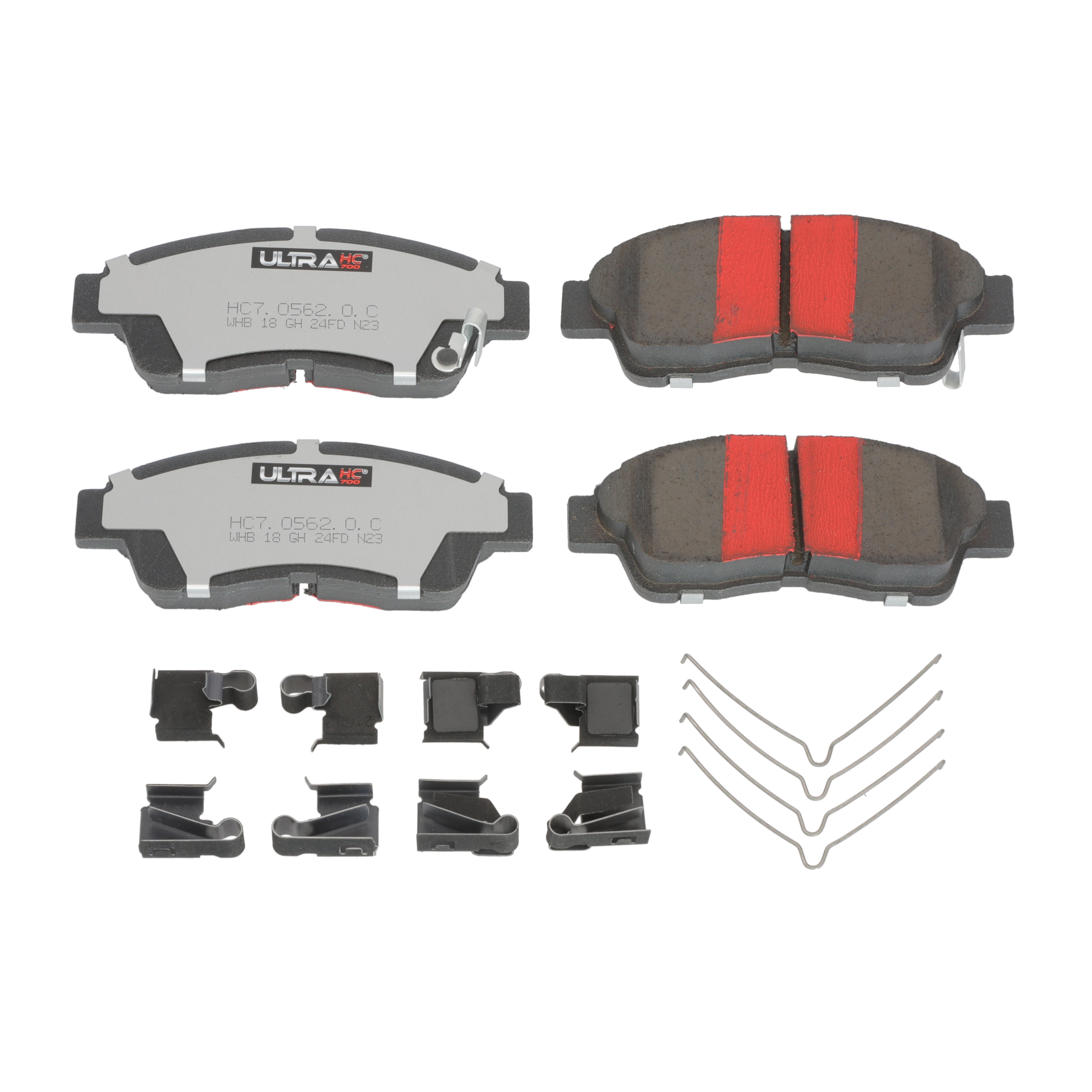 UltraHC 700 Brake Pad Set, Front HC7.0562.0.C, Toyota Camry 2001-1991