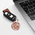 thumbnail image 6 of Naloa Dragons1 Print Round Keychain Keychain Key Ring, Key Tag, Key Chain Bulk for Gift Accessories (Round), 6 of 7