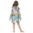 thumbnail image 7 of FORMRS Niños Bathrobe Unisex Hooded Robe Soft Plush Pajamas Sleepwear, Size 7-9T, Boho Style Sun, 7 of 7