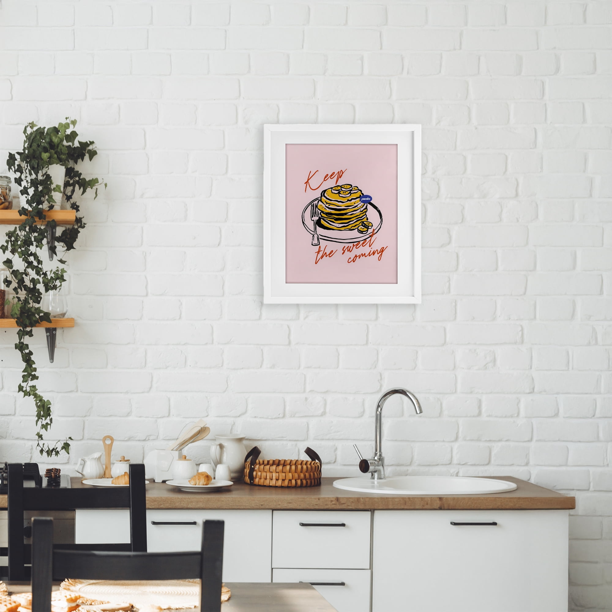 Stupell Industries Keep The Sweet Coming White Framed Print Under Glass, design by The Prints Vibe