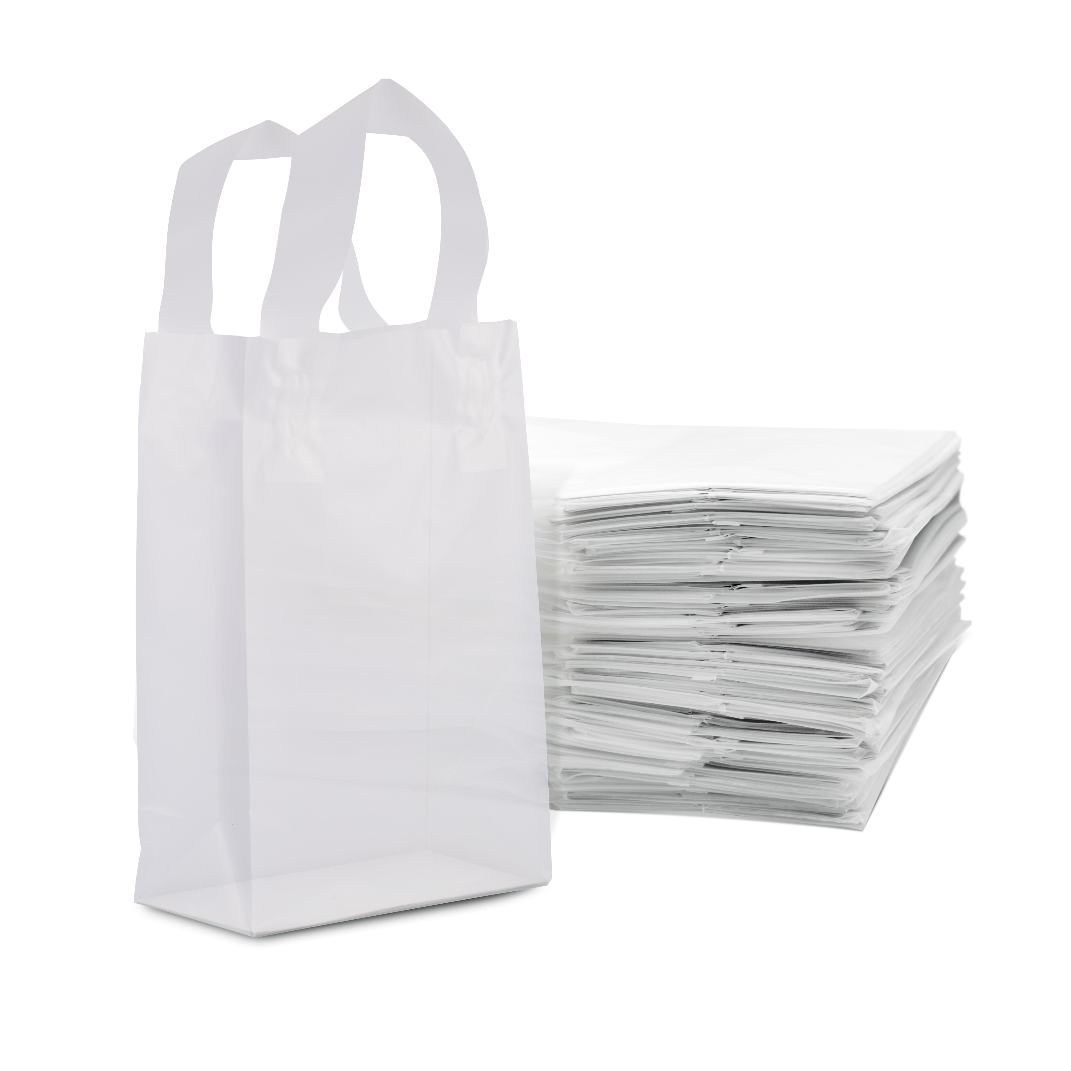 GIFT SHOP CARRIER BAG BOUTIQUE RETAIL SMALL & LARGE SILVER PLASTIC BAGS 