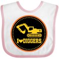thumbnail image 3 of Inktastic Digger Construction Truck Boys Boys Baby Bib, 3 of 4