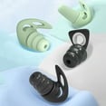 thumbnail image 4 of YAOMOBB Bouchons d'Oreilles en Mousse à Mémoire de Forme Bouchons d'Oreilles en Silicone Doux Réutilisables Réduction de Bruit pour Dormir à la Maison Ou au Bureau, 4 of 7