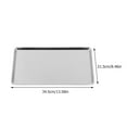 thumbnail image 2 of Stainless Steel Plate Rectangular Plate Kitchen Storage Tray Cold Noodle Plate Tray, 2 of 7