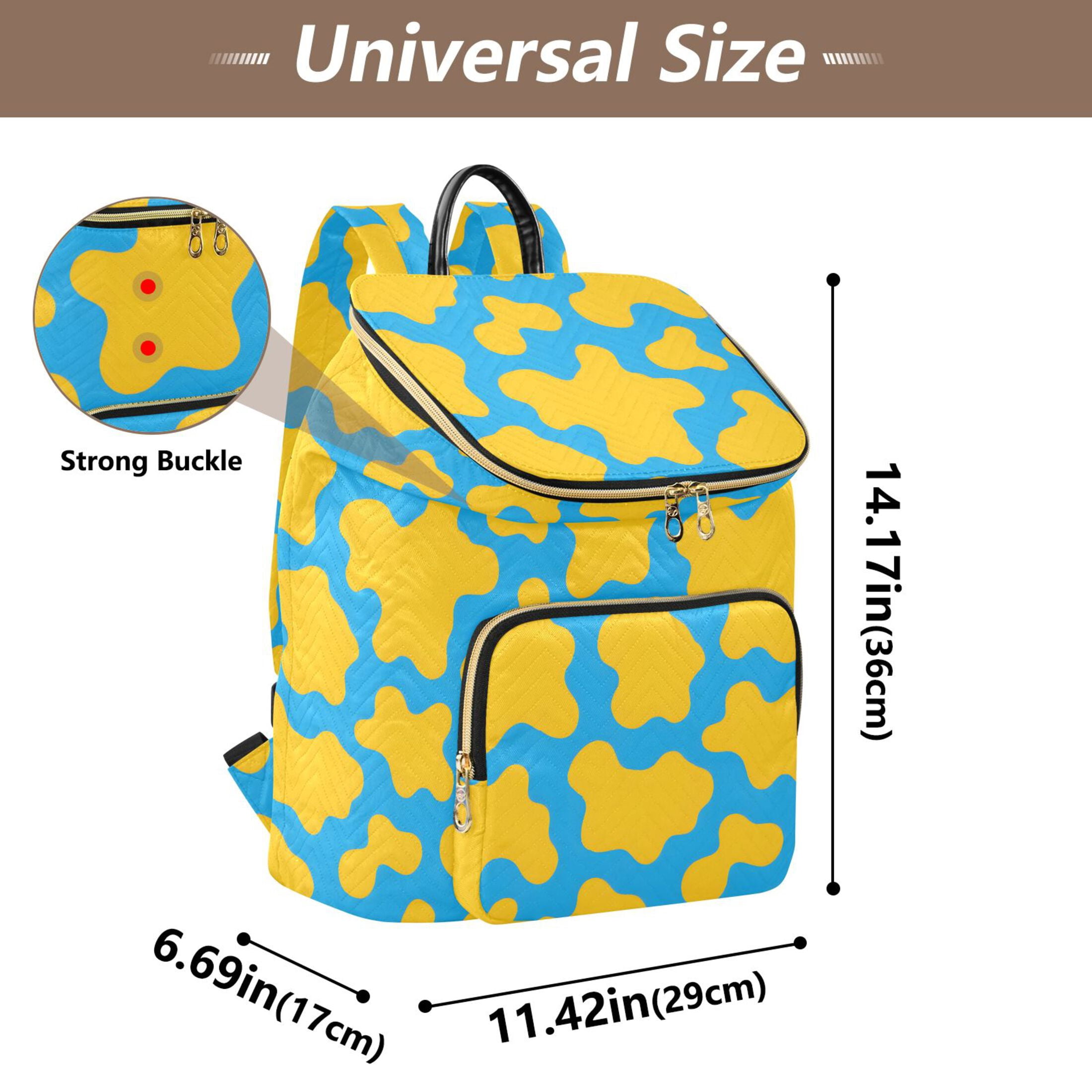 ALAZA Cow Print Travel Backpack Laptop Bag Large Capacity Daypack