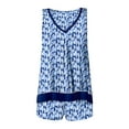 thumbnail image 5 of Layla Women's Sleepwear 2-Piece Knit Tank and Shorty Boxer Pajama Set, XS-4X, 5 of 6