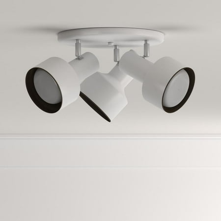 3 Light Multi Directional Flush Mount Ceiling Fixture Ul