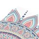 thumbnail image 3 of ABPHQTO Retro Círculo Flor Mandala Bohemio Tapiz Decoración de pared Sala Dormitorio Tapices 128x150 cm, 3 of 3