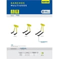 thumbnail image 2 of Gancho Multiusos Carga 30 Kg Organizador Pared Colgar Surtek SURTEK GMU10, 2 of 3