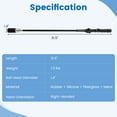thumbnail image 3 of Gymax Golf Swing Trainer Click Stick Swing Training Aid for Speed Flexibility Balance Black, 3 of 10