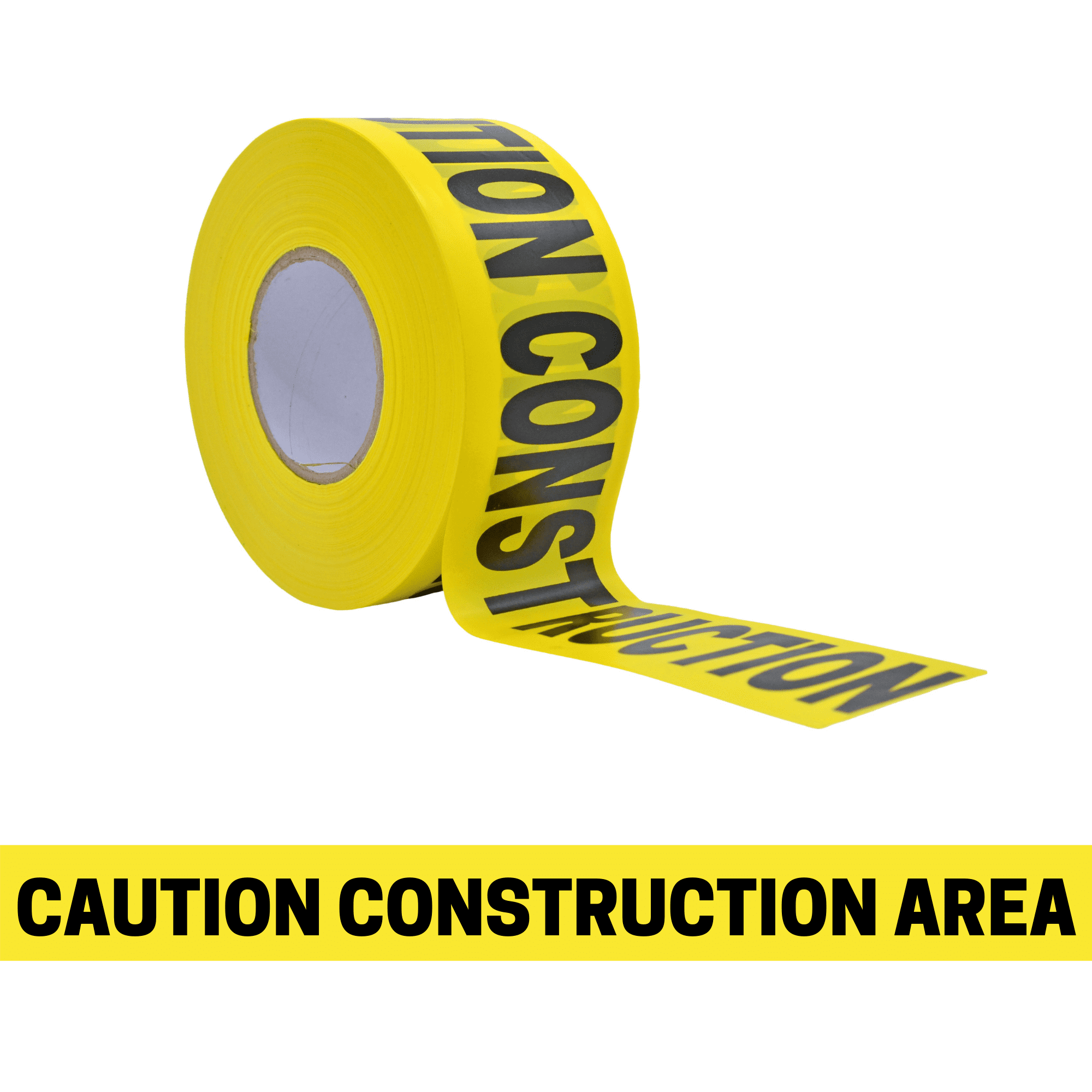WOD Tape Flagging Tape 3 in. x 1000 ft. "Caution Construction Area