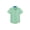 Palm Trees/Paradise Green, variant on Boys Short Sleeve Button Down Performance Shirt