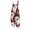 12# Vermilion, variant on Halloween Jumpsuits for Women Spaghetti Strap Overalls Floral Print Loose Sleeveless Linen Romper