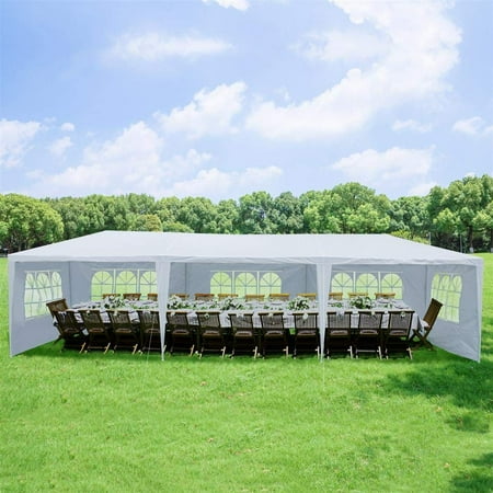 Construction Office Tent - Ktaxon 10' x 30' Party Tent Wedding Canopy Gazebo Wedding Tent Pavilion w/ 5 Side Walls