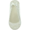 thumbnail image 3 of Angelina Lace Liner Sock w/ Silicone Edge and Cotton Non-Skid Bottom (6-Pairs), 3 of 5