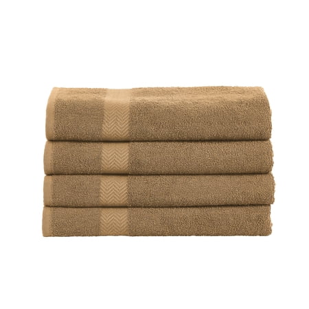 Superior Eco-Friendly 4-Piece Bath Towels Set, Latte