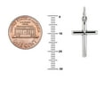 thumbnail image 3 of Ritastephens Sterling Silver Mini Women Cross Pendant with Chain Necklace 16 inches, 3 of 5