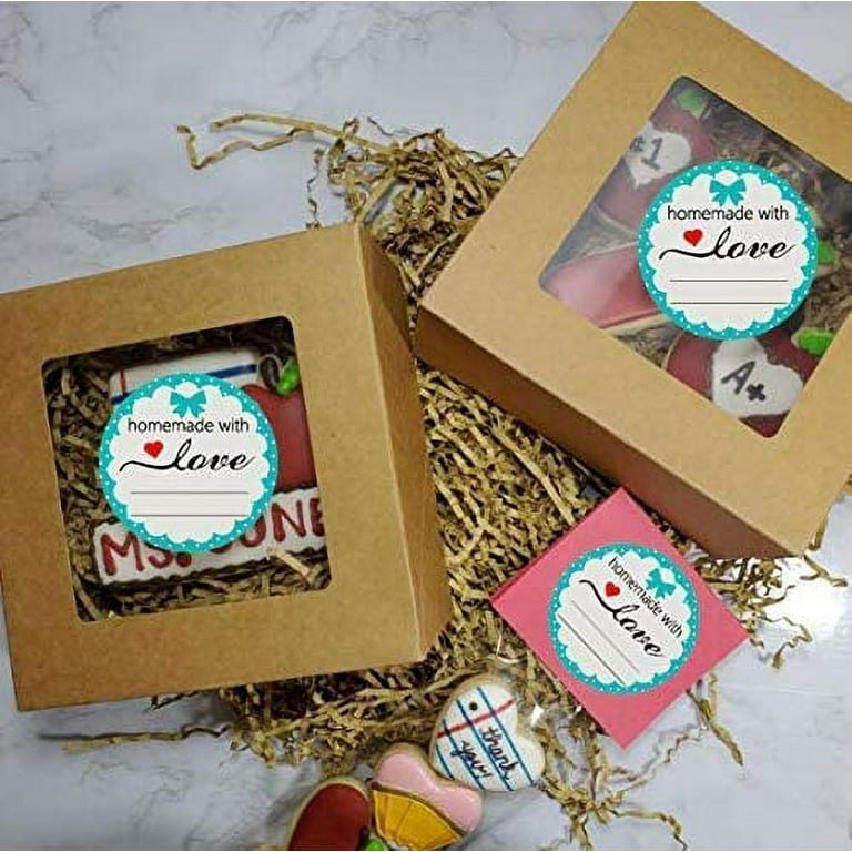 600 Pcs Canning Labels & Stickers For Jars - 8 Wreath Designs, Homemade With Love Kraft Labels