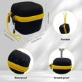 thumbnail image 3 of shiyou-Hard Case Compatible with Microtouch/for Tustow/for Redbreak/for SOLIMPIA Electric Shaver for Titanium Head Shavers for Bald Men, Travel Electric Razor Storage Box (Black Yellow) (Case Only), 3 of 4