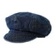 thumbnail image 4 of Gorra plana para mujer, moderna y cómoda boina vaquera para deportes al aire libre y picnic. Azul oscuro, 4 of 9