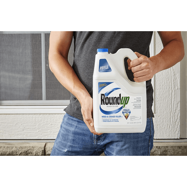 Roundup Ready-to-Use Weed & Grass Killer III Refill, Tough Lawn Control,  1.25 gal. - Walmart.com