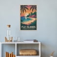 thumbnail image 4 of Retro Fiji Islands Poster Inspirational Motivational Vintage Travel Wall Art for Wellness Studio Yoga Room Bedroom Office Canvas Poster, 4 of 8