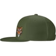 thumbnail image 3 of Tiger Face Flat Bill Hats Teens Cool Snapback Baseball Cap Unisex, 3 of 9