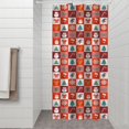 thumbnail image 2 of Red Christmas Santa, Tree and Snowflake Pattern Shower Curtain 36"x72" ,Bathroom Decorative Shower Curtains Set with 12 Hooks,Modern Waterproof Washable Shower Curtain, 2 of 6