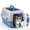 Grey blue, variant on Hard-Sided Dog And Cat Carrier, TSA Airline Approved, For Small To Medium Pets, Travel Crate With Handle, Ventilated Design,Beige grey