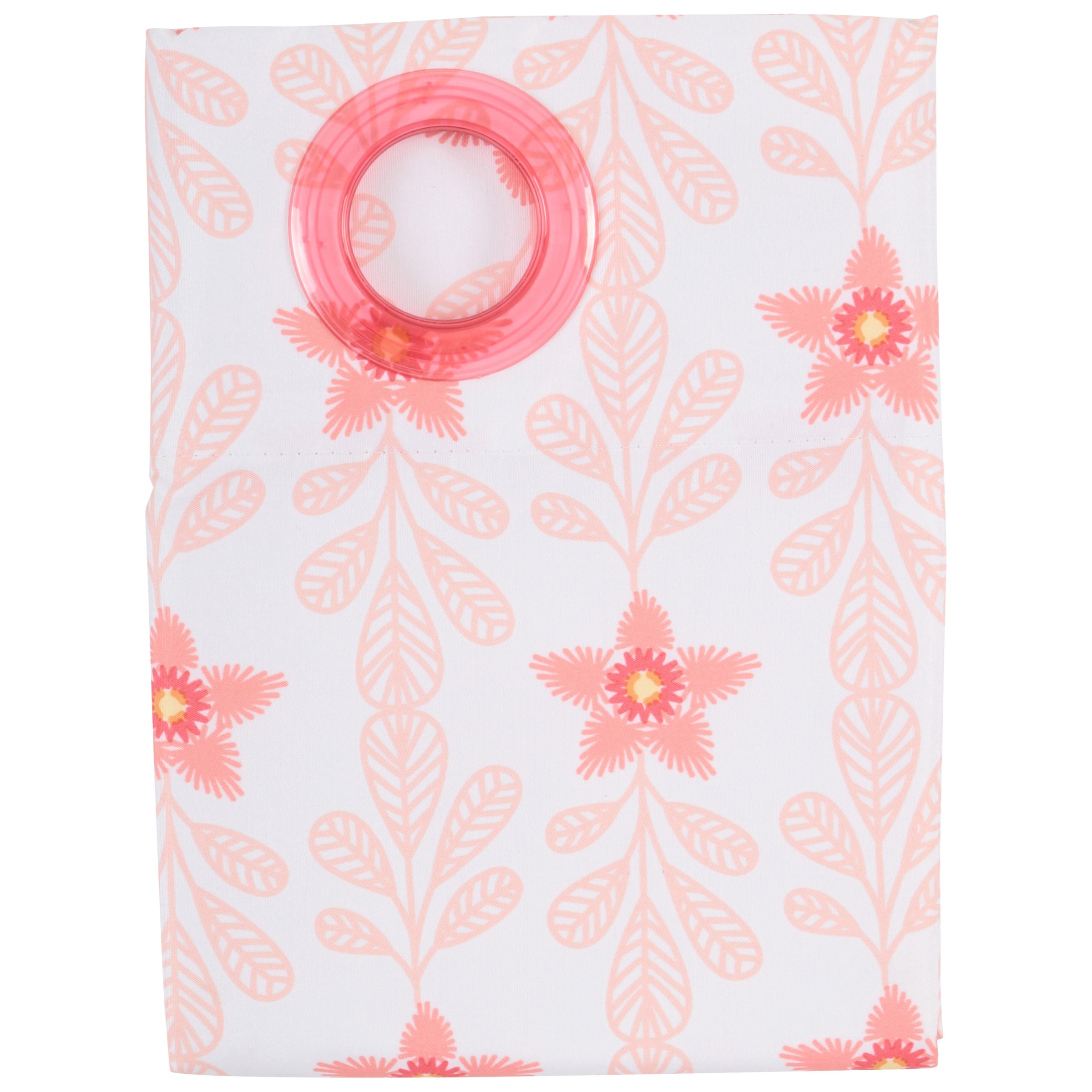 Mainstays Kids Room Darkening Boho Pink Floral Single Grommet Curtain Panel