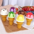 thumbnail image 4 of Simulation Ice Cream Model Realistic Artificial Ice-Cream Cone Fake Food Desserts Shop Display Model Photo Props Kids Toys Decor, 4 of 9