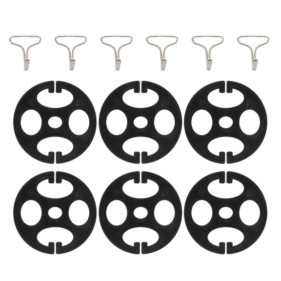 IBASETOY 6Set Car Seat Lock Clips Assorted Color Plastic Secure Seat Covers Interior Enhancement