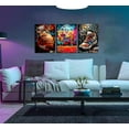 thumbnail image 2 of 3pcs Basketball Graffiti Canvas Wall Art Retro Abstract Graffiti Teen Wall Decor Pictures Basketball Court Sneakers Posters Prints Paintings for Teen Boys Living Room Bedroom（Only canvas）, 2 of 6