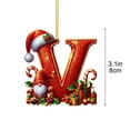 thumbnail image 3 of Christmas Acrylic Letter Ornament Pendant, Personalized Alphabet Hanging Decorations for DIY Xmas Tree Decor, Holiday Letter Ornaments for Home Party Office and Gift Use, 3 of 5