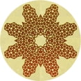 thumbnail image 1 of Ahgly Company Machine Washable Indoor Round Transitional Sedona Brown Area Rugs, 8' Round, 1 of 7