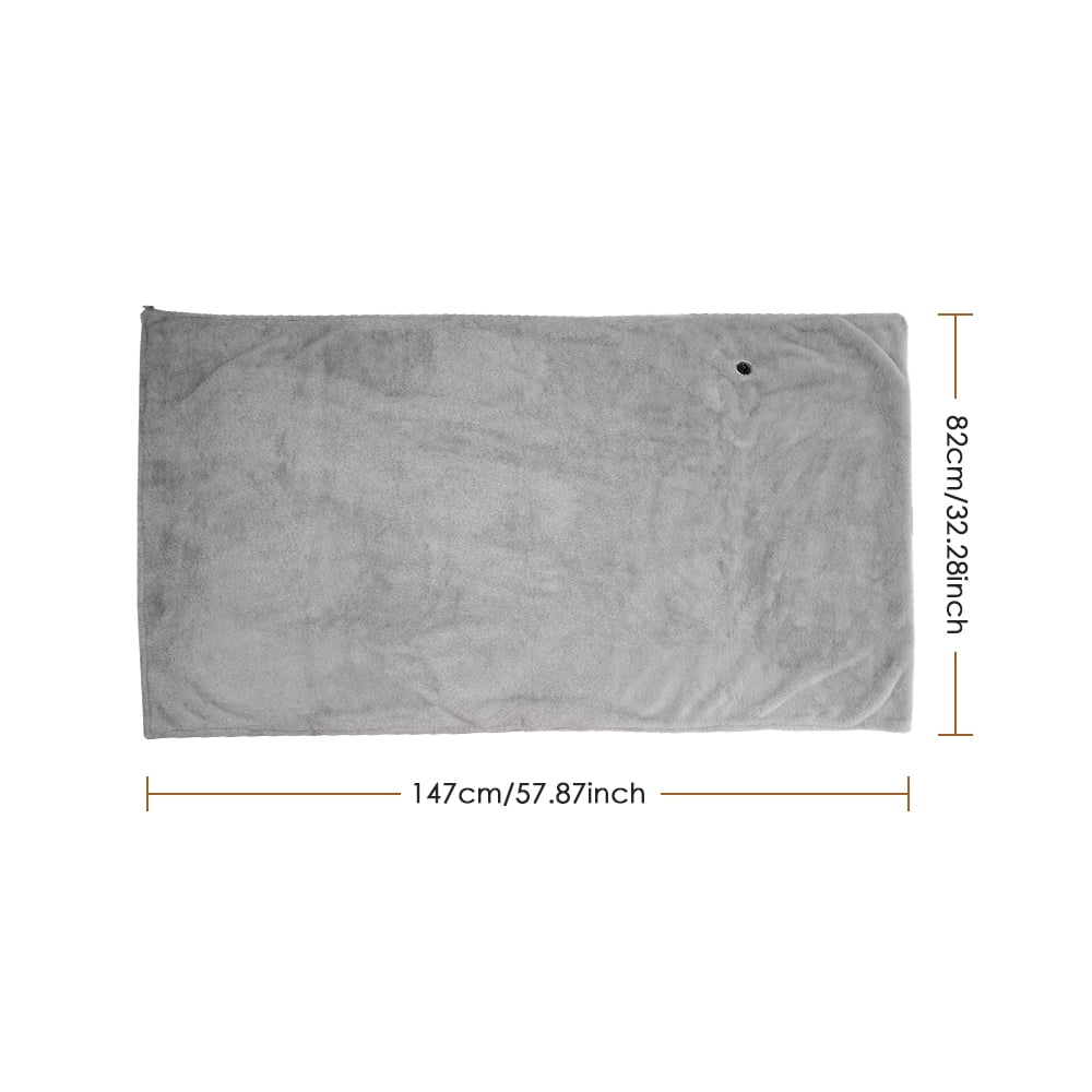 Heated Blanket Shawl, Cordless Wearable Heated Blanket, USB Heating Throw Shawls Portable Electric Blanket with 3 Heating Levels Large 58" x 33" for Home Outdoor(Power Bank is Not Included)