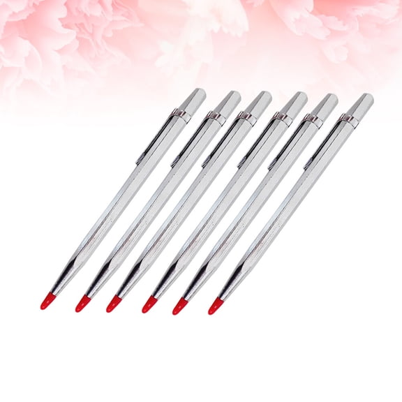 LEORX Back to School Tile Marker Tool Tile Cutting Pen Silver 6Pcs