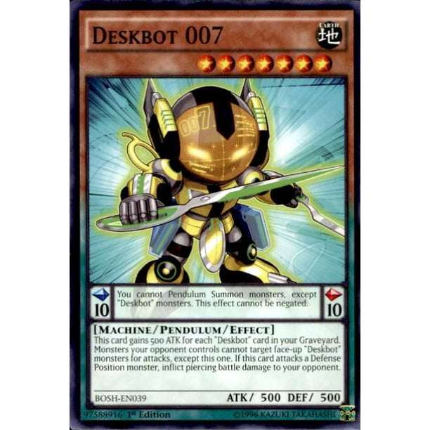 Yugioh Breakers Of Shadow Deskbot 007 Bosh En039 Walmart Com Walmart Com